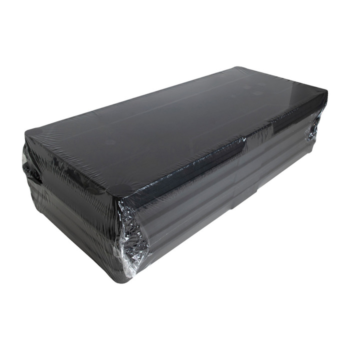 Reol m/4 hyller svart plast - Gardeco